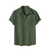 Camisa Manga Curta Torinzi em Veludo Cotelê TZ580