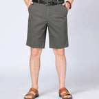 Bermuda Masculina Classic Comfort Torinzi TZ517, modelo leve e resistente em brim premium, ideal para looks casuais e elegantes com conforto.