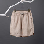 Bermuda Masculina de Linho Listrada Torinzi TZ503, modelo leve e moderno com listras discretas e caimento refinado, ideal para dias quentes.