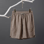 Bermuda Masculina de Linho Listrada Torinzi TZ503, modelo leve e moderno com listras discretas e caimento refinado, ideal para dias quentes.