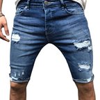 Bermuda Masculina Jeans Phelipo Torinzi TZ508, modelo leve e moderno em jeans premium com caimento ajustado, ideal para looks casuais e sofisticados.