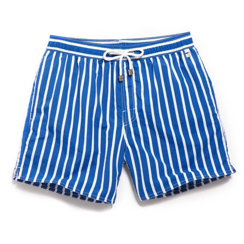 Bermuda Masculina Praia Listrada Torinzi TZ504 leve e moderna, com estampa clássica e caimento ajustado, ideal para praia, piscina e passeios urbanos.