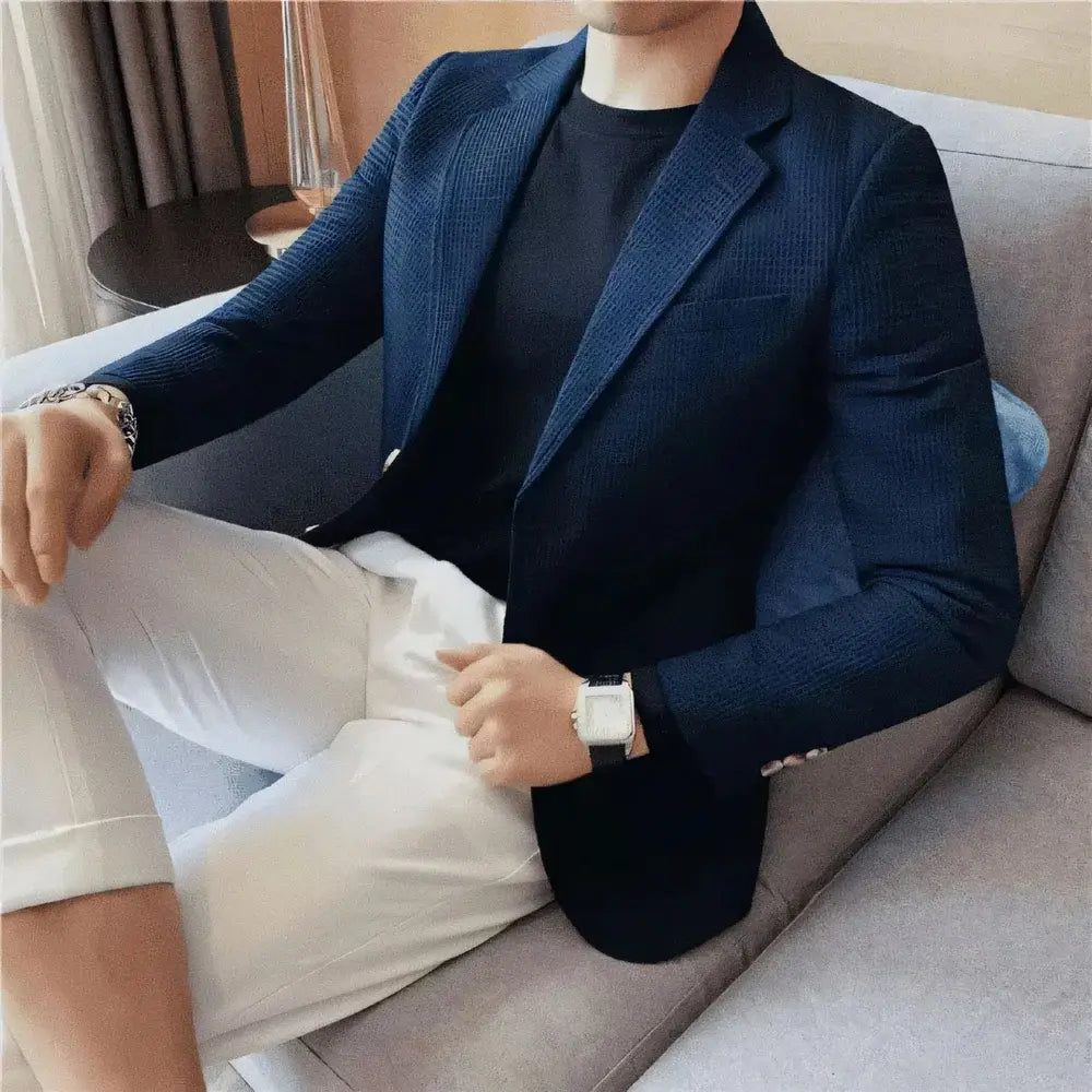 Blazer Masculino Noble Torinzi TZ051 elegante e durável, feito em algodão egípcio com corte refinado, ideal para eventos e ocasiões formais.