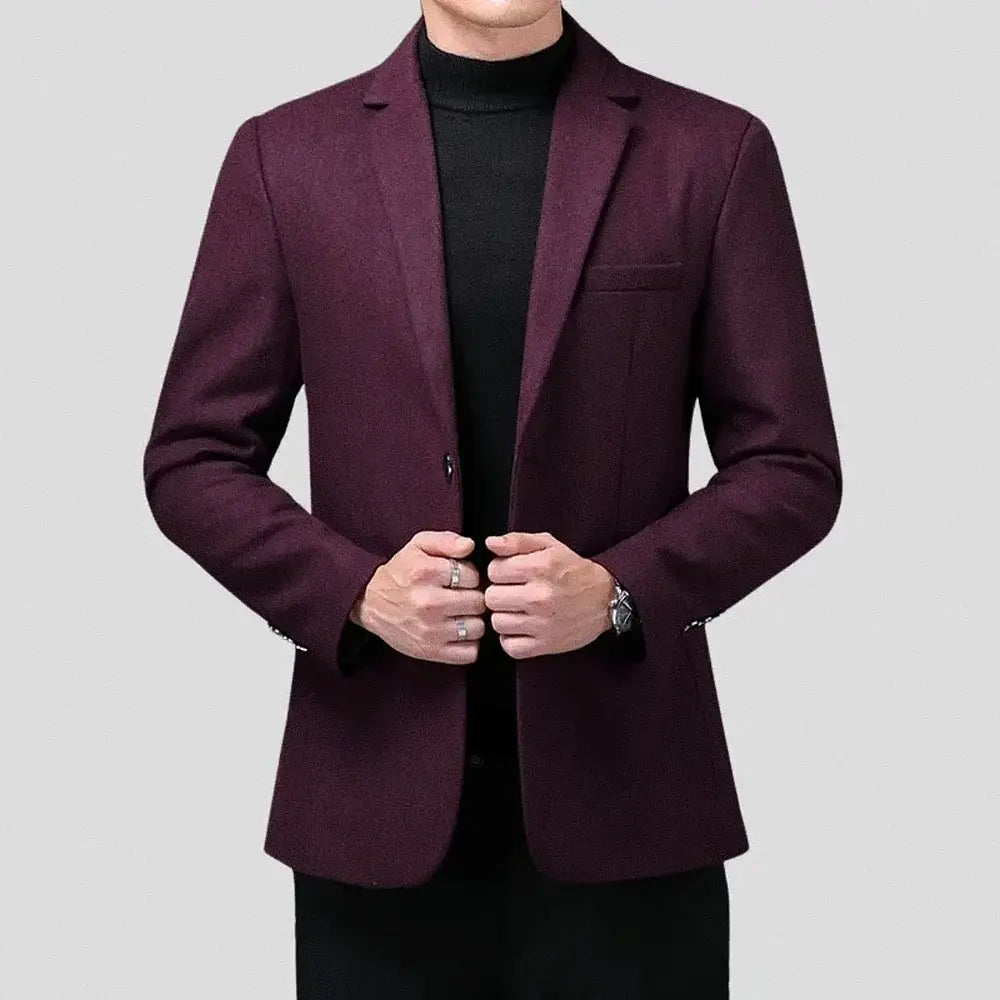 Blazer Masculino Slim Herrera Torinzi TZ061 elegante e moderno, com corte slim e acabamento refinado, ideal para eventos sociais e profissionais.