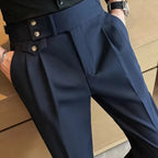 Calça de Alfaiataria Masculina Torinzi TZ253 feita com materiais duráveis e corte preciso, ideal para visuais sofisticados e confortáveis.