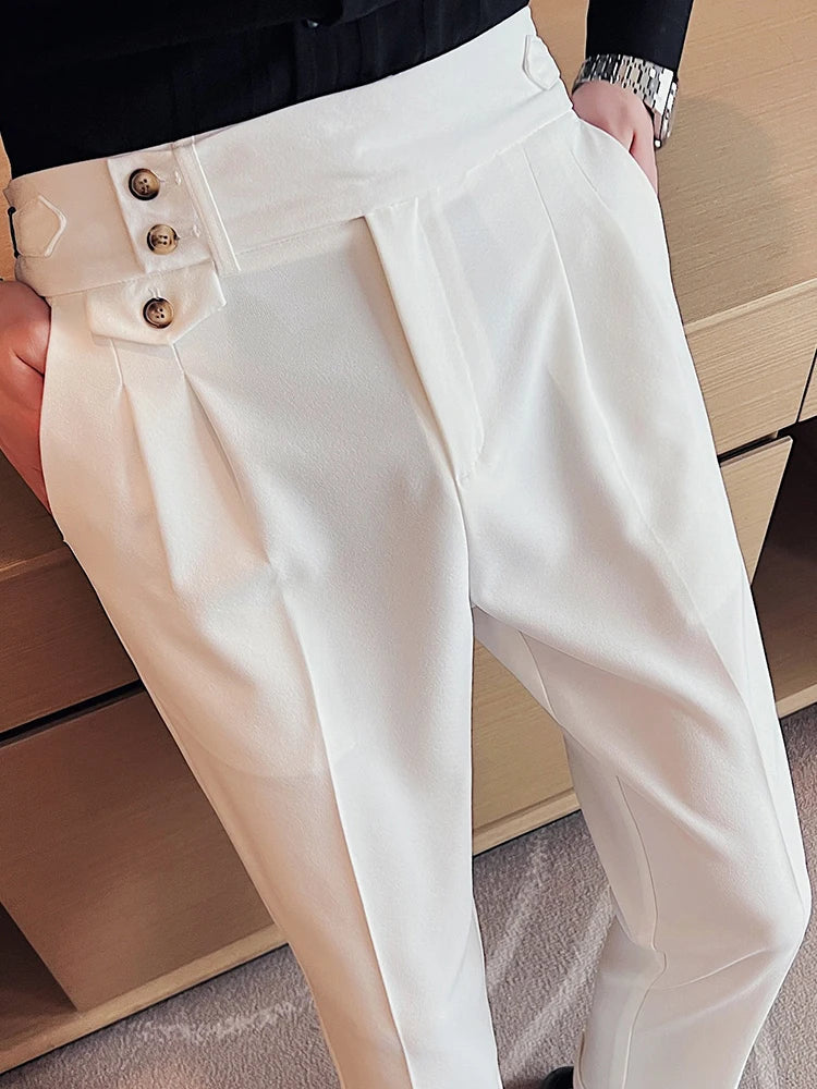 Calça de Alfaiataria Masculina Torinzi TZ253 feita com materiais duráveis e corte preciso, ideal para visuais sofisticados e confortáveis.