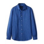 Camisa de Linho Masculina Lisa Torinzi TZ790 com tecido leve e caimento refinado ideal para composições casuais ou formais.