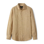 Camisa de Linho Masculina Lisa Torinzi TZ790 com tecido leve e caimento refinado ideal para composições casuais ou formais.