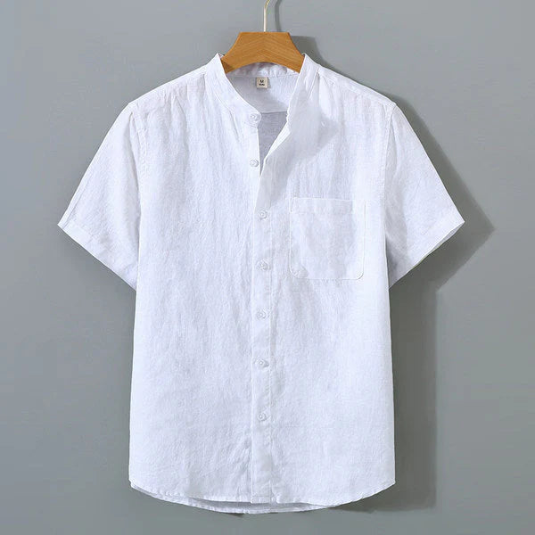 Camisa de Linho Masculina Premium Torinzi TZ795 leve e elegante, em linho nobre e caimento perfeito, ideal para looks sofisticados e modernos.