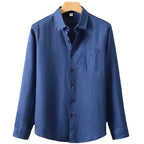 Camisa de Linho Masculina Torinzi TZ792 leve e elegante, em linho nobre e caimento refinado, ideal para eventos formais e ocasiões casuais.