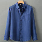 Camisa de Linho Masculina Torinzi TZ792 leve e elegante, em linho nobre e caimento refinado, ideal para eventos formais e ocasiões casuais.