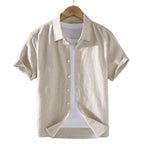 Camisa de Linho Masculina Torinzi TZ796 feita em linho premium com caimento impecável e design clássico para um visual elegante e refinado.
