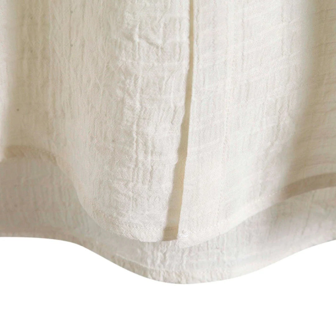 Camisa Manga Curta Torinzi Playa Off White TZ591 masculina, modelo leve e moderno, ideal para combinações elegantes com toque descontraído.