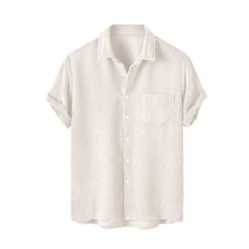 Camisa Manga Curta Torinzi Sardenha TZ592 masculina, modelo em linho leve e elegante, ideal para composições clássicas e sofisticadas.