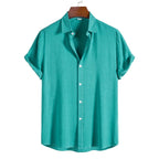 Camisa Manga Curta Torinzi Solare TZ595 masculina, modelo leve e moderno com caimento ajustado, ideal para composições casuais e elegantes.