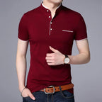 Camisa Polo Masculina Beyond Torinzi TZ079 com tecido leve e respirável, ideal para compor looks casuais e sofisticados com conforto.
