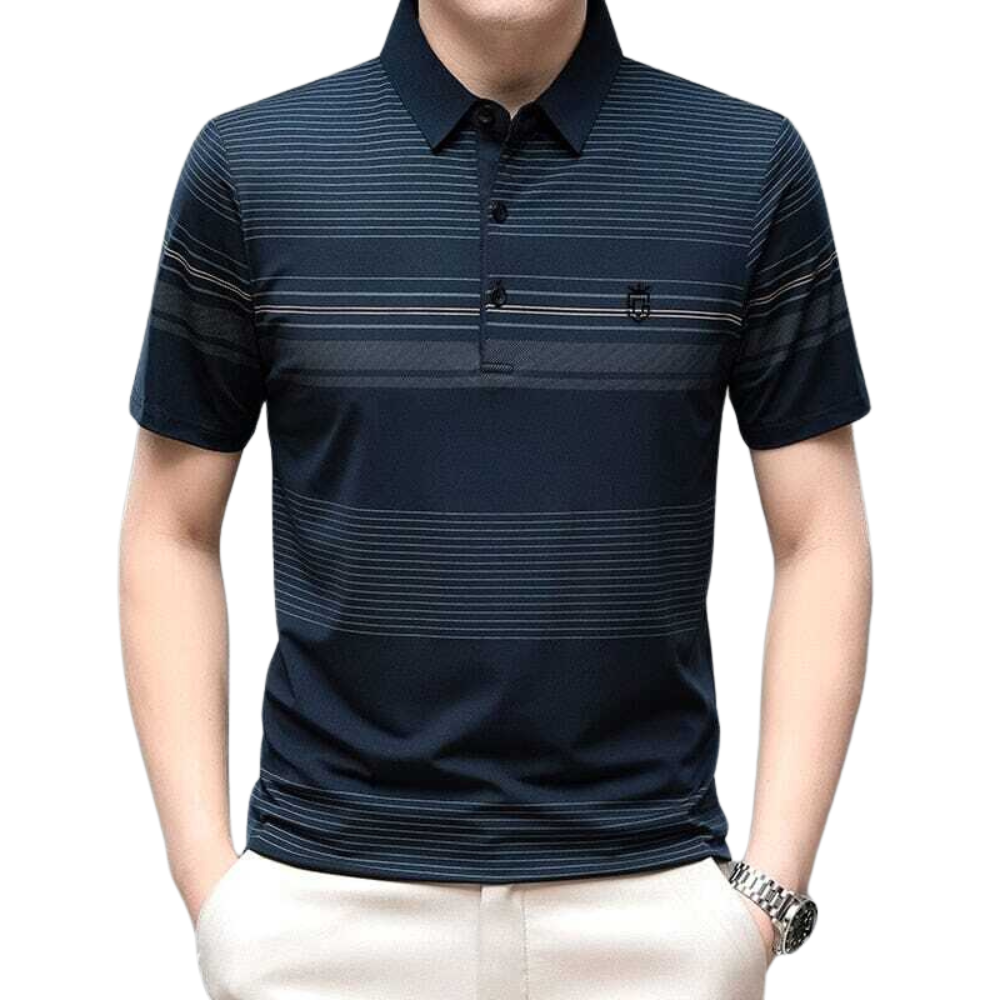 Camisa Polo Masculina Coudy Torinzi TZ077 com tecido leve e confortável, ideal para composições casuais e sofisticadas.