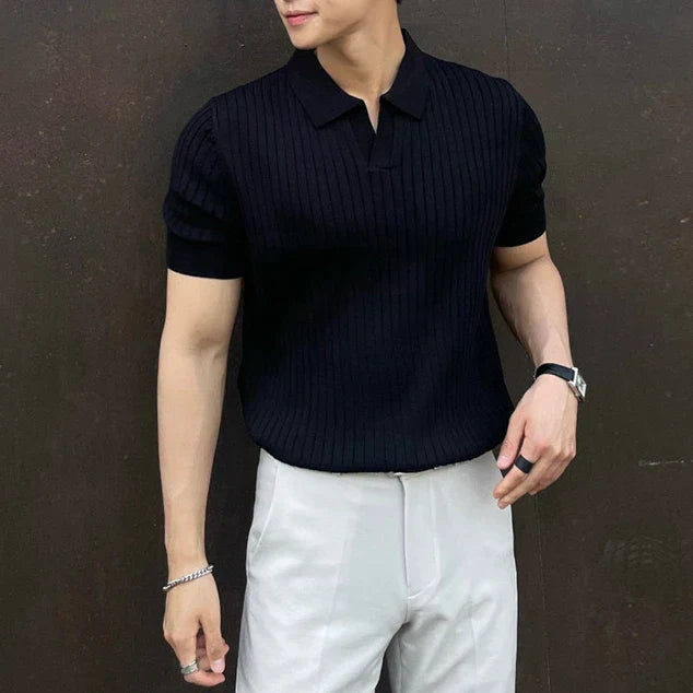 Camisa Polo Masculina Torinzi TZ019 leve e elegante, com design clássico e fechamento por botões, ideal para uso diário com estilo.