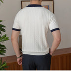Camisa Polo Masculina Tricot Madrid Torinzi TZ016 leve e elegante, com caimento moderno e toque macio, ideal para looks casuais e sofisticados.