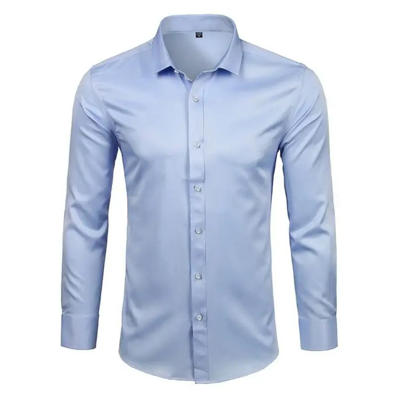 Camisa Social Masculina Torinzi TZ011 em tecido tecnológico com caimento perfeito e conforto ideal para o uso diário.