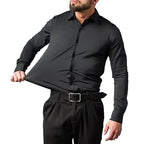 Camisa Social Masculina Torinzi TZ011 em tecido tecnológico com caimento perfeito e conforto ideal para o uso diário.