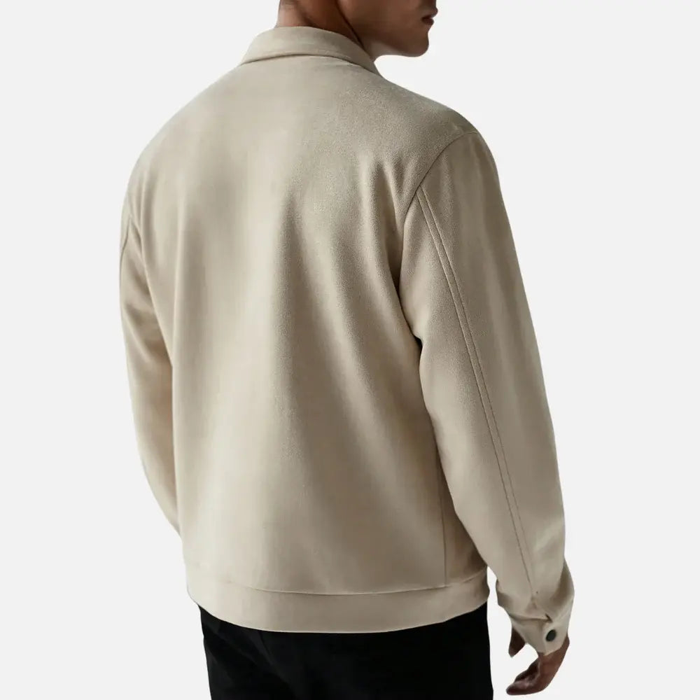 Jaqueta Masculina Casual Torinzi TZ026 moderna e confortável, com zíper frontal e mangas longas, ideal para uso diário com estilo e praticidade.