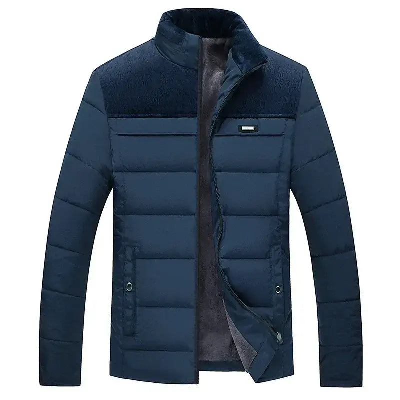 Jaqueta Masculina Puffer Grife Torinzi TZ148 com enchimento térmico e design moderno ideal para os dias frios.