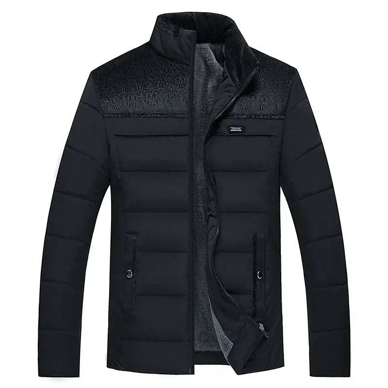 Jaqueta Masculina Puffer Grife Torinzi TZ148 com enchimento térmico e design moderno ideal para os dias frios.