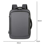 Mochila Executiva Torinzi TZ066 para notebook 15”, impermeável e com porta USB, ideal para trabalho e viagens com estilo e segurança.