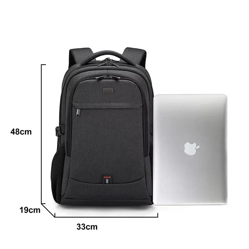 Mochila Executiva Torinzi TZ348 impermeável, com porta USB e espaço para notebook 17”, ideal para trabalho, viagens e uso profissional.