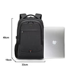 Mochila Executiva Torinzi TZ348 impermeável, com porta USB e espaço para notebook 17”, ideal para trabalho, viagens e uso profissional.
