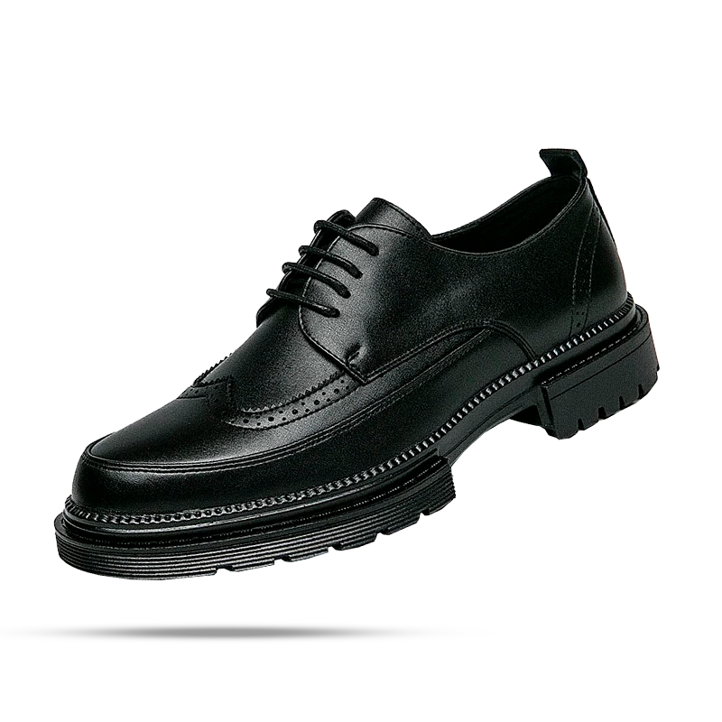 Sapato Masculino Derby Torinzi TZ358 elegante e resistente, em couro fosco com solado tratorado, ideal para looks urbanos e formais.