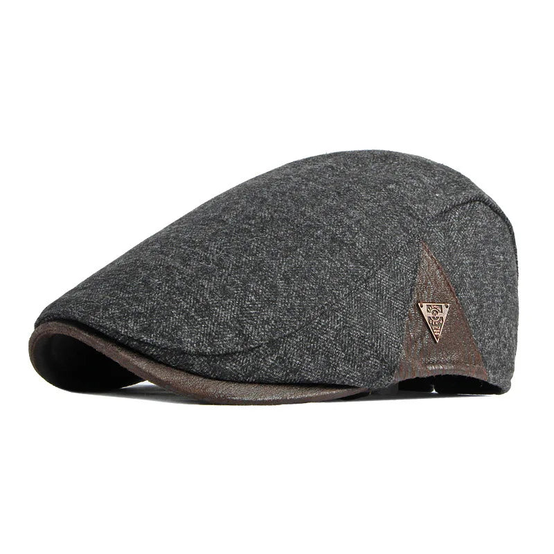 Boina Masculina Cabbie Retrô Torinzi TZ274 modelo retrô ajustável em algodão e poliéster ideal para visuais casuais e formais.