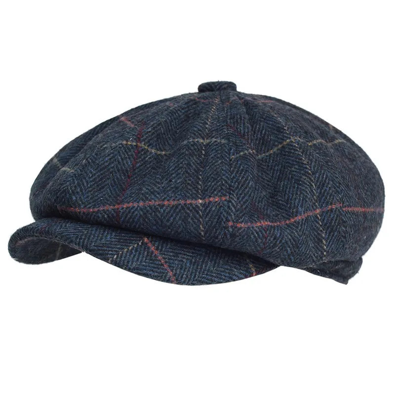 Boina Masculina de Lã Classic Torinzi TZ272 modelo britânico em lã premium ideal para composições casuais e formais com elegância.