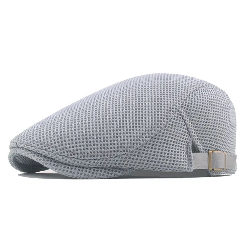 Boina Masculina Respirável Summer Torinzi TZ269 leve e moderna, em poliéster respirável, ideal para composições casuais e elegantes.