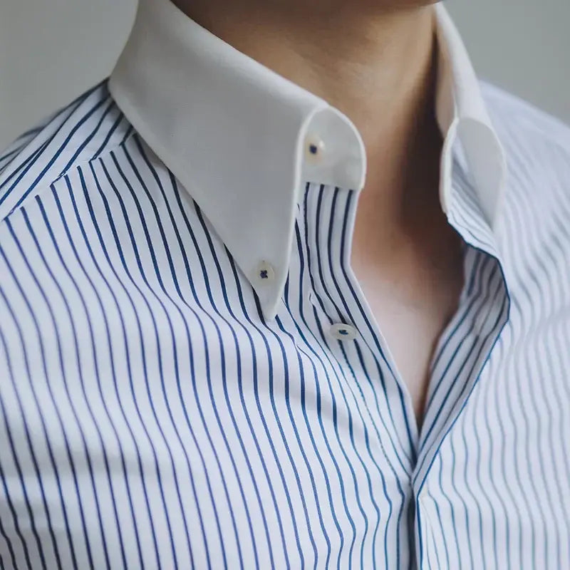 Camisa Social Masculina Listrada Torinzi TZ086 Camisa Social Masculina Listrada Torinzi TZ086