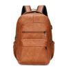 Mochila de Couro Masculina Torinzi TZ072 - Resistente à Água, com USB e Antifurto
