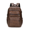 Mochila de Couro Masculina Torinzi TZ072 - Resistente à Água, com USB e Antifurto