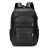Mochila de Couro Masculina Torinzi TZ072 - Resistente à Água, com USB e Antifurto