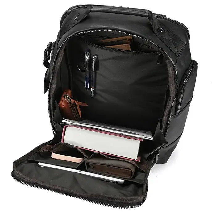 Mochila Executiva em Couro Retrô Torinzi TZ071 Mochila Executiva em Couro Retrô Torinzi TZ071